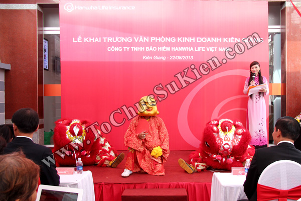Tổ chức sự kiện Lễ khai trương Văn phòng Kinh doanh Kiên Giang - Cty Bảo hiểm Hanwha Life Việt Nam - 13