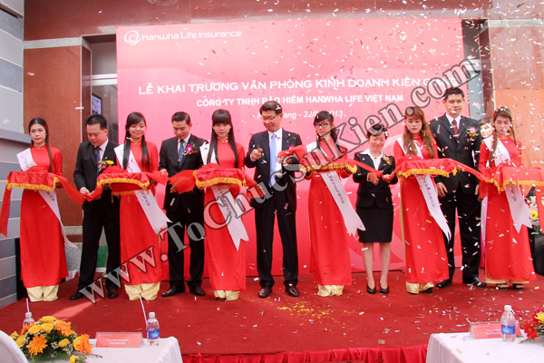 Tổ chức sự kiện Lễ khai trương Văn phòng Kinh doanh Kiên Giang - Cty Bảo hiểm Hanwha Life Việt Nam - 19