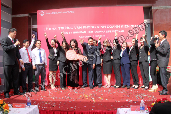 Tổ chức sự kiện Lễ khai trương Văn phòng Kinh doanh Kiên Giang - Cty Bảo hiểm Hanwha Life Việt Nam - 24