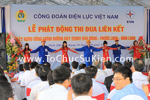 Tổ chức sự kiện Lễ phát động thi đua liên kết xây dựng công trình đường dây 220KV Đăk Nông - Phước Long - Bình Long - 9