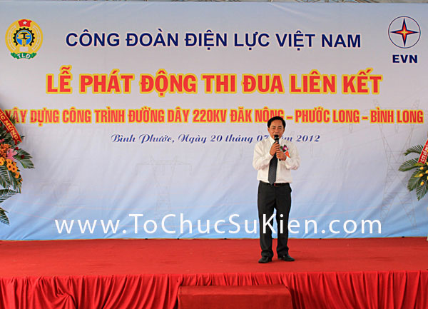 Tổ chức sự kiện Lễ phát động thi đua liên kết xây dựng công trình đường dây 220KV Đăk Nông - Phước Long - Bình Long - 12
