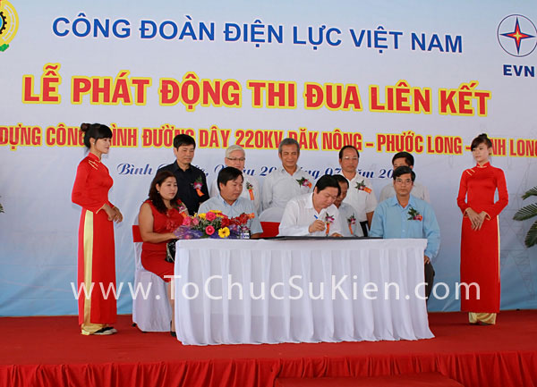 Tổ chức sự kiện Lễ phát động thi đua liên kết xây dựng công trình đường dây 220KV Đăk Nông - Phước Long - Bình Long - 24