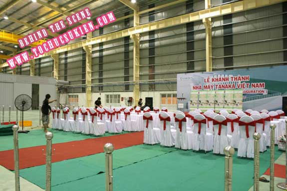 Hậu trường tổ chức sự kiện Lễ khánh thành nhà máy Tanaka - Nhơn Trạch - Đồng Nai - 16