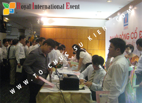 Cho thuê, cung cấp thiết bị sự kiện, nhân sự cho sự kiện -  Đại Hội Cổ Đông của Tổng Công Ty Khí Việt Nam 09
