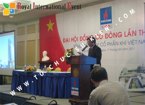 Cho thuê, cung cấp thiết bị sự kiện, nhân sự cho sự kiện -  Đại Hội Cổ Đông của Tổng Công Ty Khí Việt Nam 13