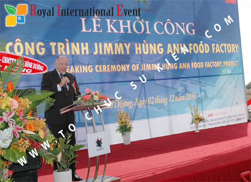 Tổ chức sự kiện Lễ khởi công dự án Jimmy Hùng Anh Factory 50