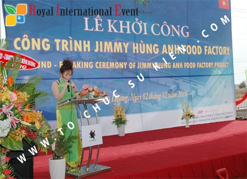 Tổ chức sự kiện Lễ khởi công dự án Jimmy Hùng Anh Factory 58