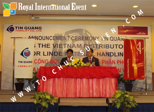 Tổ chức sự kiện Lễ công bố Tín Quang – nhà phân phối của hãng Linde Material Handling tại Việt Nam 29