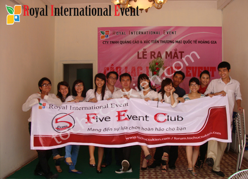 Tổ chức sự kiện Lễ ra mắt Câu lạc bộ Five Event