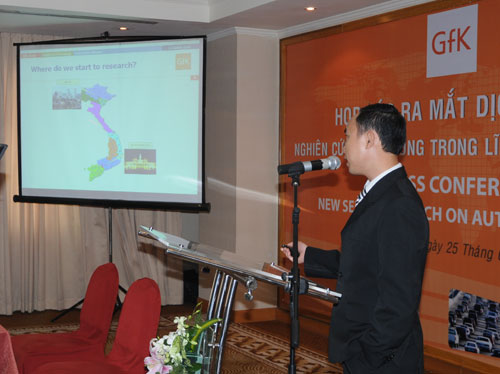 Tổ chức họp báo ra mắt dịch vụ mới cho Tập đoàn GfK Việt Nam tạikhách sạn Caravelle 16