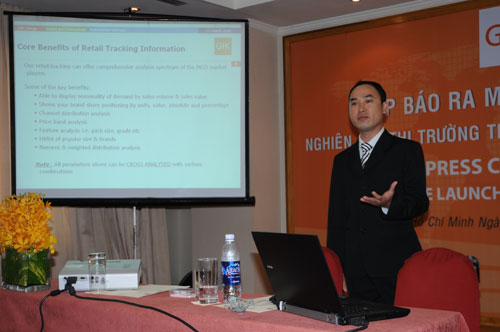 Tổ chức họp báo ra mắt dịch vụ mới cho Tập đoàn GfK Việt Nam tạikhách sạn Caravelle 17