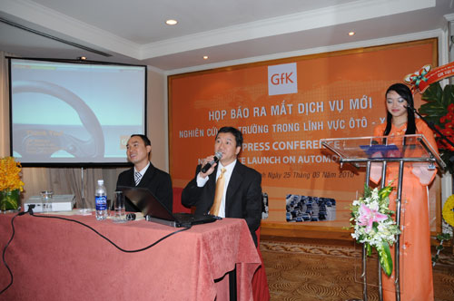 Tổ chức họp báo ra mắt dịch vụ mới cho Tập đoàn GfK Việt Nam tạikhách sạn Caravelle 19