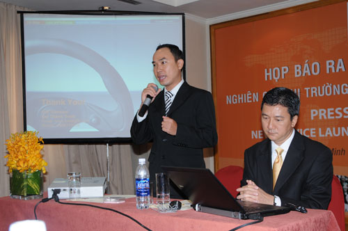 Tổ chức họp báo ra mắt dịch vụ mới cho Tập đoàn GfK Việt Nam tạikhách sạn Caravelle 20