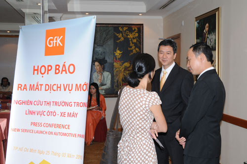 Tổ chức họp báo ra mắt dịch vụ mới cho Tập đoàn GfK Việt Nam tạikhách sạn Caravelle 4