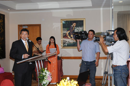 Tổ chức họp báo ra mắt dịch vụ mới cho Tập đoàn GfK Việt Nam tạikhách sạn Caravelle 8