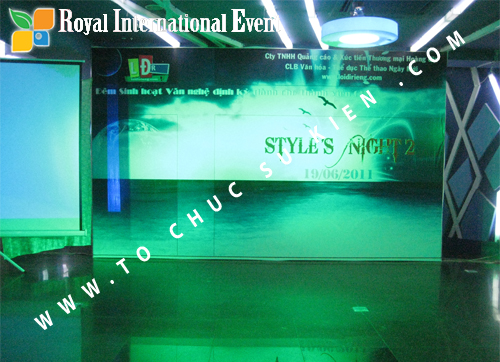 Tổ chức sự kiện Đêm văn nghệ Style's Night của Câu Lạc Bộ Ngày Mới