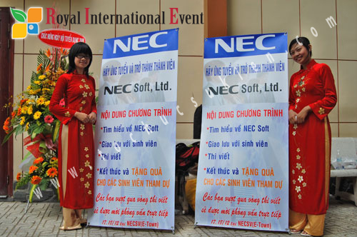 Tổ chức sự kiện cho tập đoàn N.E.C Soft Nhật Bản tại Đại học Khoa học Tự Nhiên  1