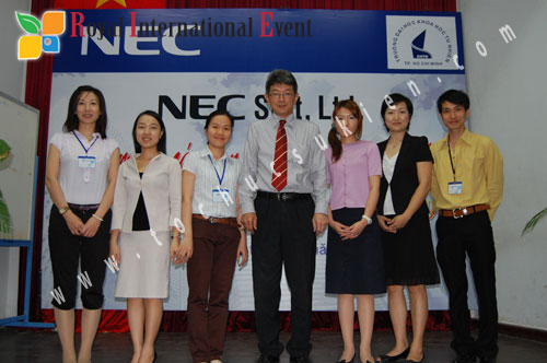 Tổ chức sự kiện cho tập đoàn N.E.C Soft Nhật Bản tại Đại học Khoa học Tự Nhiên 20